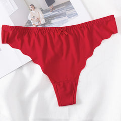 New Sexy Breathable Ice Silk Wavy Thong