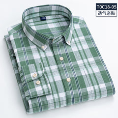 Men's Fashion Square Collar Casual Cotton Linen Shirt
