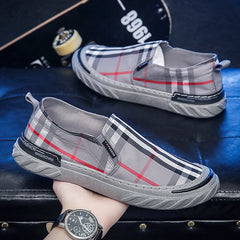 Men's Striped Print Casual Shoes
