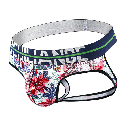 Men's Printed Low Rise Cotton Breathable Thong
