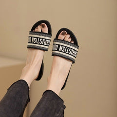 2022 Summer New Alphabet Travel Vacation Slippers