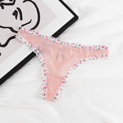 Lace Sexy Low Waist See-through Thong