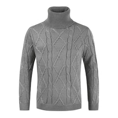 Men's Loose Plus Size Turtleneck Knitted Sweater