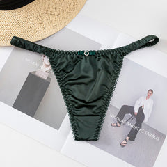 Low Waist Sexy Thin Strap Sheer Lightweight Soft Thong