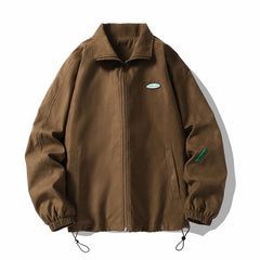Men's Spring Baseball Uniform Loose Bomber Jacket