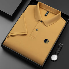 Men's Simple Loose Lapel Cotton Polo Shirt