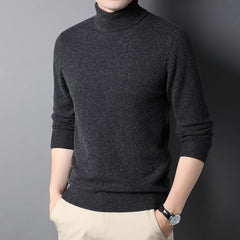 Men's Pure Wool Turtleneck Sweater