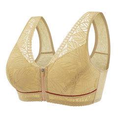 2022 New Front Zipper Lace Large Size Bra