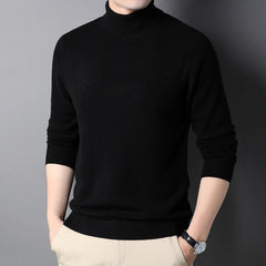 Men's Pure Wool Turtleneck Sweater
