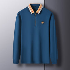 Men's Half Zip Polo Shirt