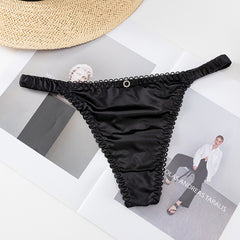 Low Waist Sexy Thin Strap Sheer Lightweight Soft Thong