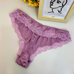 Low Waist Silk Sexy Thong