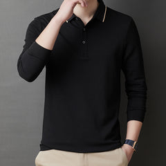 Men's Cotton Lapel Polo Shirt