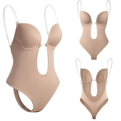 Invisible Straps Body Sculpting Wedding Evening Dress One Piece