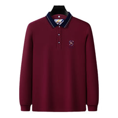 Business Loose Embroidered Polo Shirt