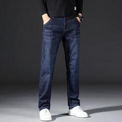 Men's Wear-resistant Loose Oversized High-waisted Straight-leg Jeans