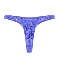 Men's Ice Silk Low Rise Detachable Thong