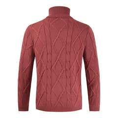 Men's Loose Plus Size Turtleneck Knitted Sweater