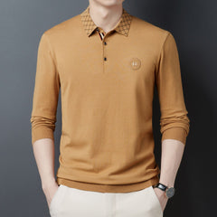 2023 Men's New Business Embroidery Polo