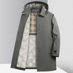 Men's Lapel Business Casual Windbreaker Down Jacket