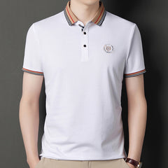 Slim Lapel Comfortable Casual Stretch POLO Shirt