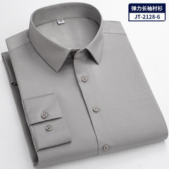 Men's Non-Iron High Stretch Silk Shirt