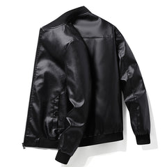 2022 Plus Size Men's Slim Leather Jacket