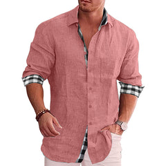 2022 Fall Casual Men's Cotton Linen Shirt