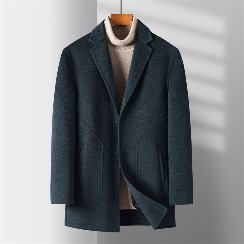 Men's Winter Double Sided Woolen Coat