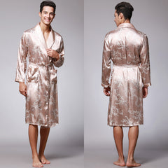 Men's Long Sleeve Nightgown Pajamas