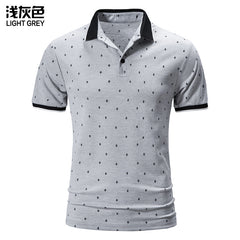 Men's Lapel Printed POLO Shirt