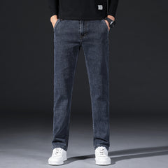 Men's Wear-resistant Loose Oversized High-waisted Straight-leg Jeans