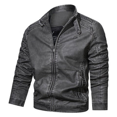 Men's Winter Fleece Pu Leather Jacket