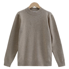Winter Solid Color Half Turtleneck Sweater