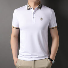 Business casual trend loose plus size polo shirt