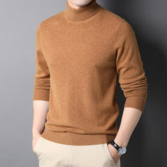 Men's Pure Wool Turtleneck Sweater