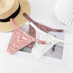 Low Waist Sexy Thin Strap Sheer Lightweight Soft Thong