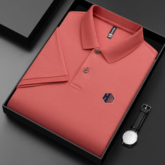 Men's Simple Loose Lapel Cotton Polo Shirt