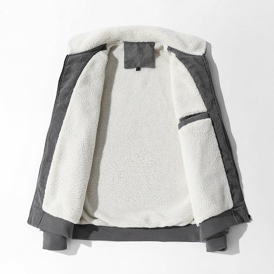 Winter Men's Lapel Sherpa Jacket