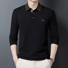 2023 Men's New Business Embroidery Polo