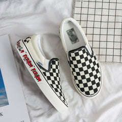 Black and White Checkerboard Espadrilles