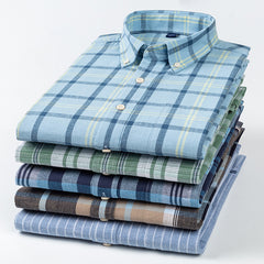 Men's Fashion Square Collar Casual Cotton Linen Shirt