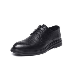 Men's Carved Leather Business Casual Leather Shoes