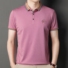 Slim Lapel Comfortable Casual Stretch POLO Shirt