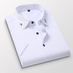 Men's Summer New Non-ironing Solid Color Shirt