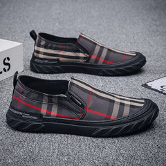 Men's Striped Print Casual Shoes