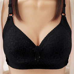 Plus Size Wireless Lace Bra