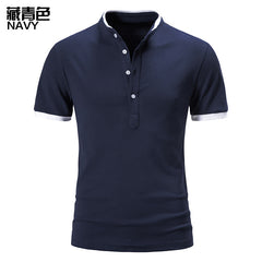 2023 Men's Stand Collar POLO Shirt