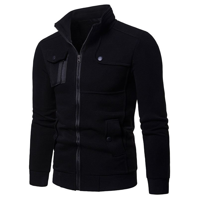 Men's Stand Collar Multi Pocket Jacket
