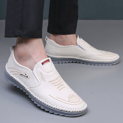 2023 New Hollow Out Breathable Casual Leather Shoes